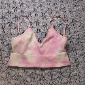 Tie dye free people low back bralette